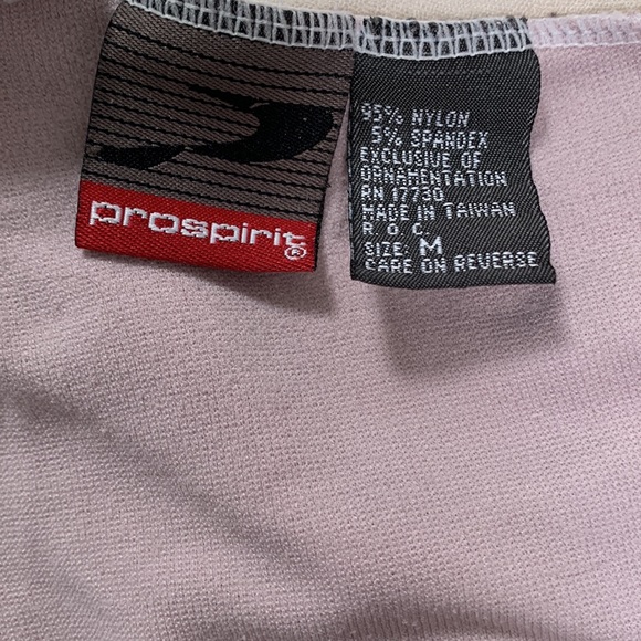 Pink, white, and black crop top. Never worn. - Picture 7 of 7